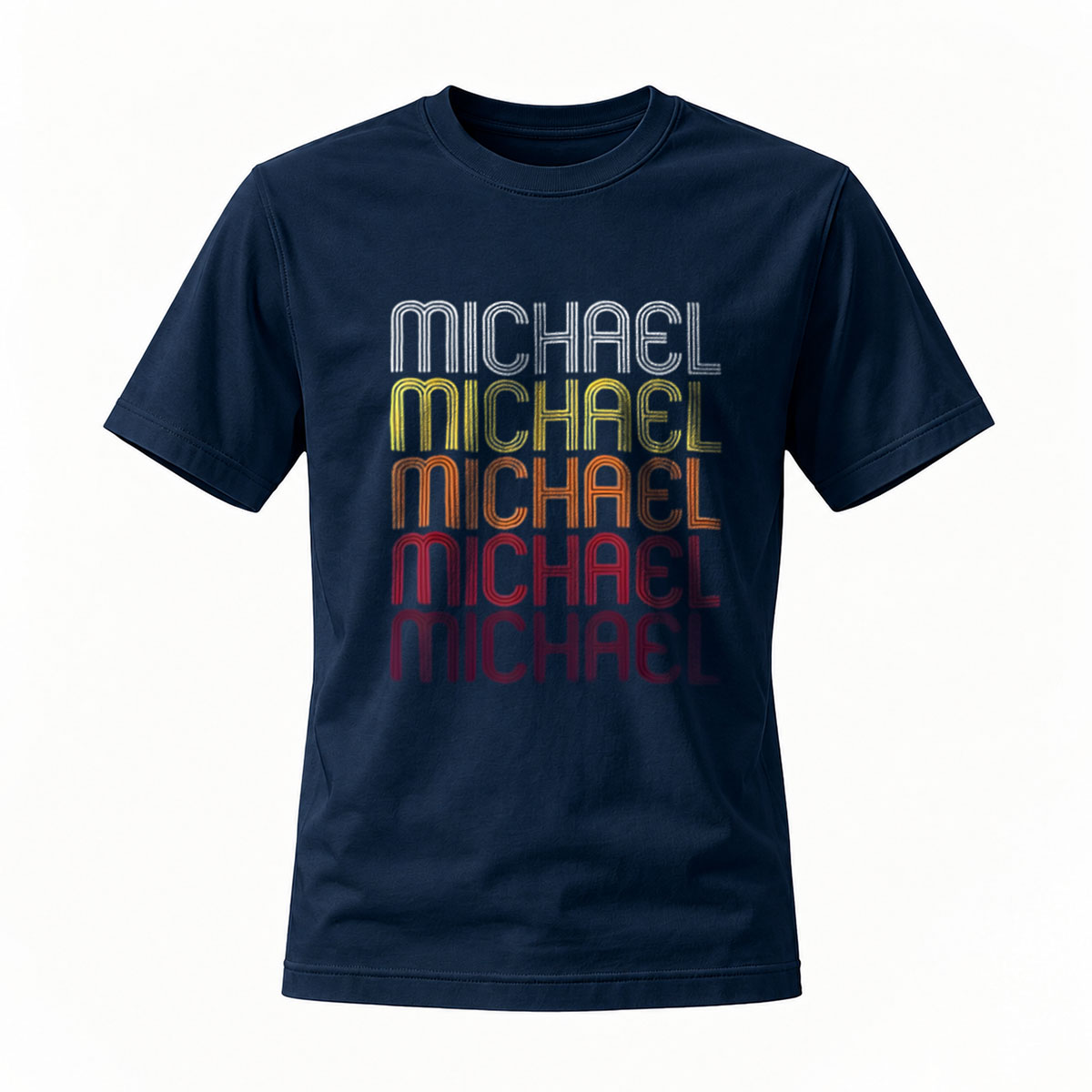 Michael Jackson Name Stack T-Shirt Men's Black Music Gift - Image 7