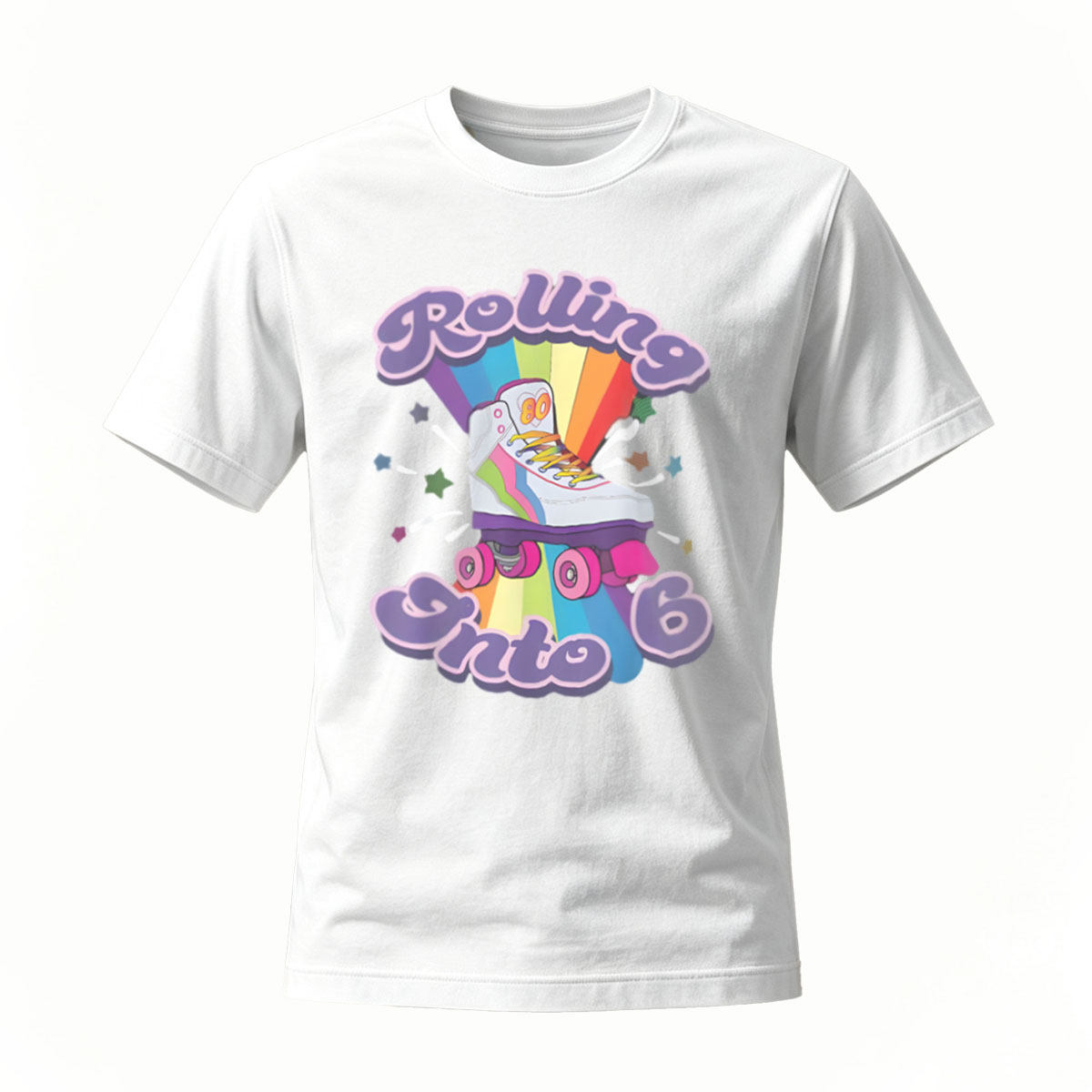 Rolling Into Rainbow Skateboard T-Shirt Men's Women's Fashion Gift - Image 2