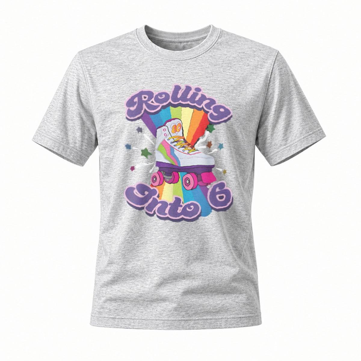 Rolling Into Rainbow Skateboard T-Shirt Men's Women's Fashion Gift - Image 3
