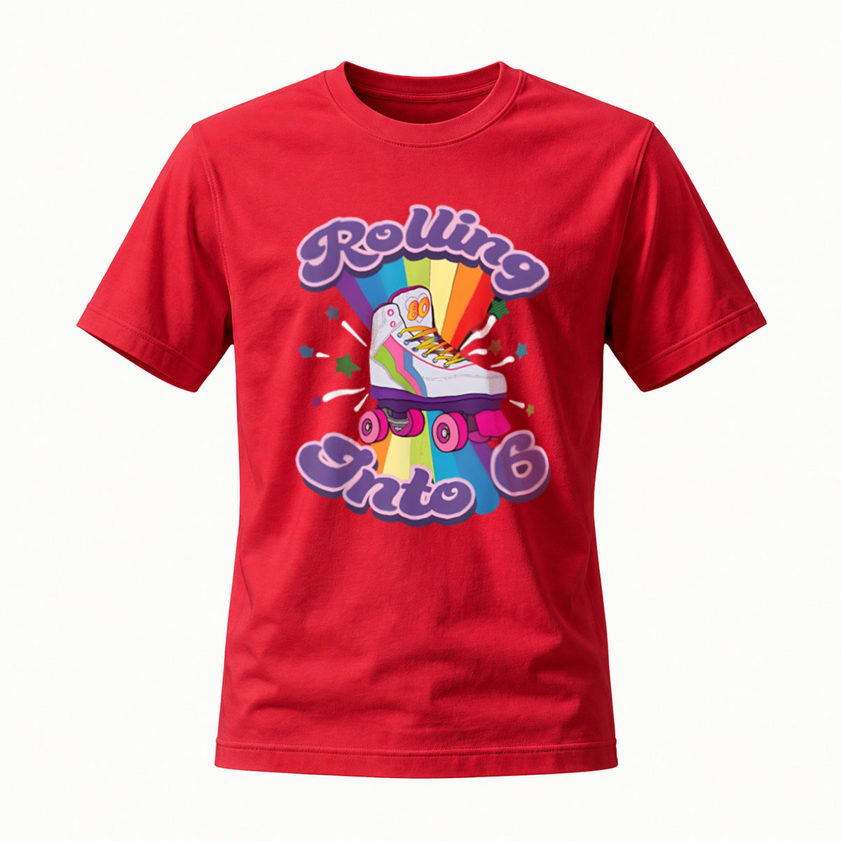 Rolling Into Rainbow Skateboard T-Shirt Men's Women's Fashion Gift - Image 5