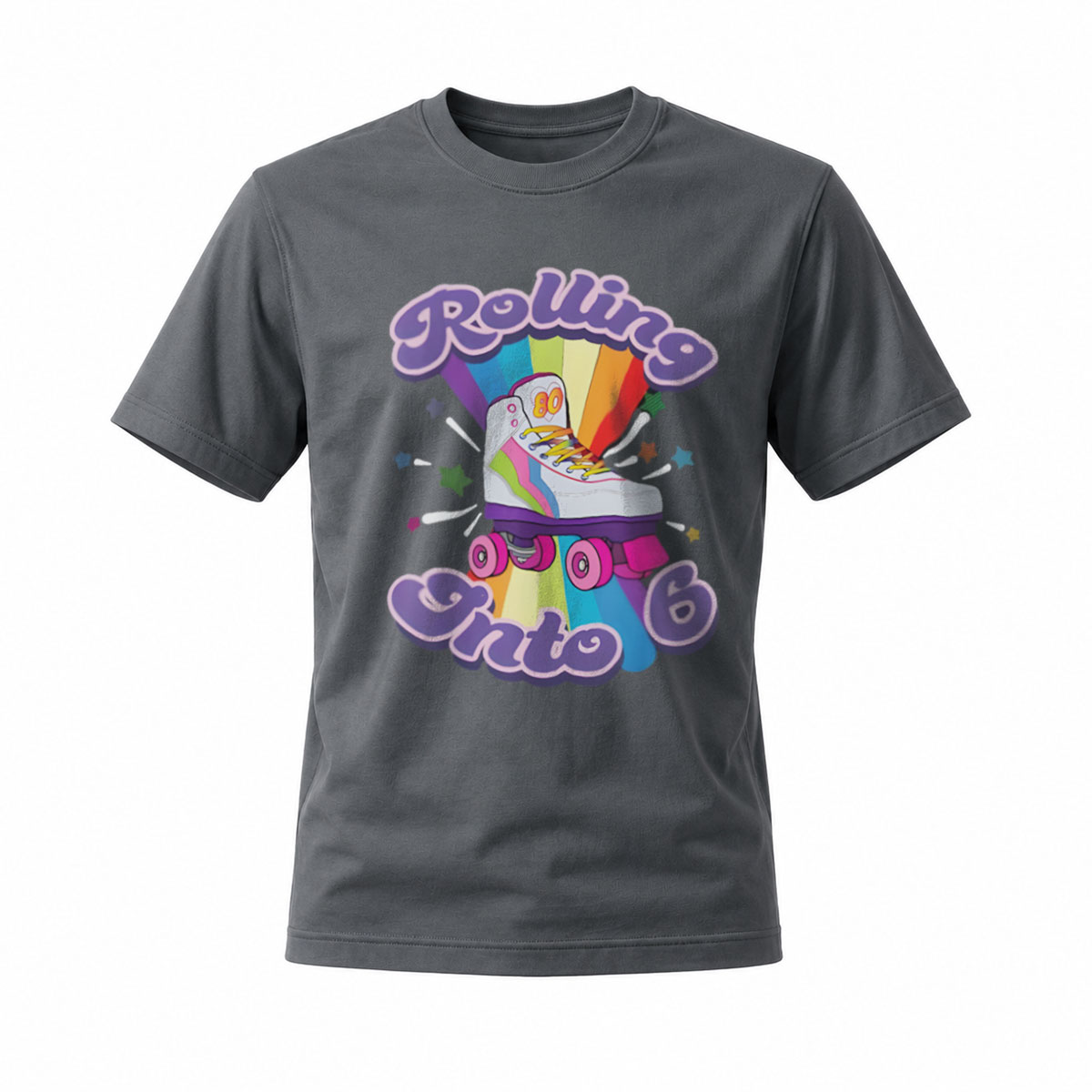 Rolling Into Rainbow Skateboard T-Shirt Men's Women's Fashion Gift - Image 6