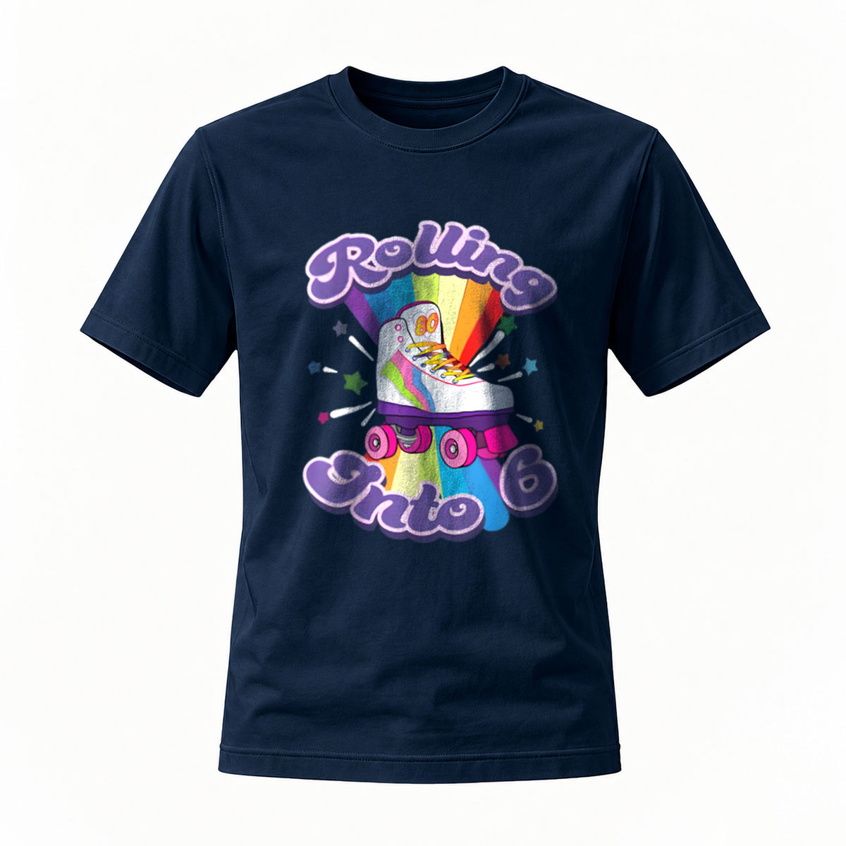 Rolling Into Rainbow Skateboard T-Shirt Men's Women's Fashion Gift - Image 7
