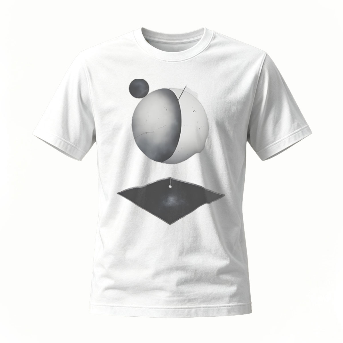Abstract Geometric Design Men's T-Shirt Modern Art Print - Image 2