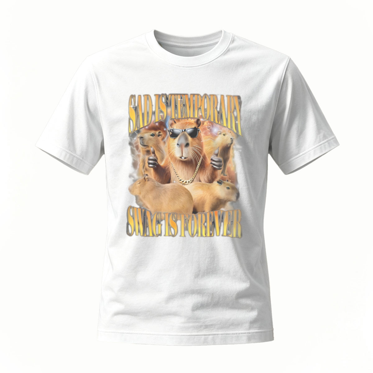 Sloth Gangster T-Shirt Men's Funny Animal Print Casual Wear - Image 2