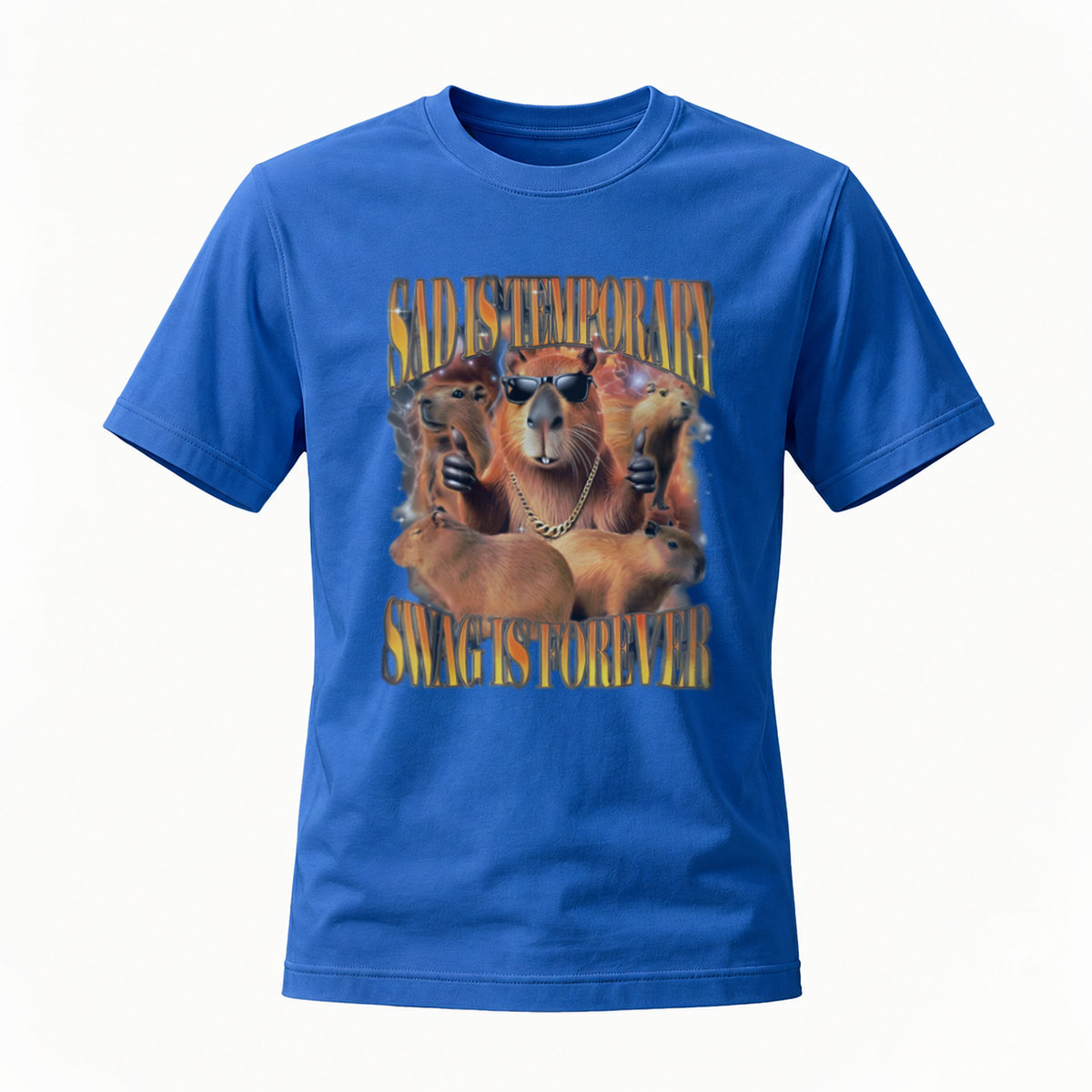 Sloth Gangster T-Shirt Men's Funny Animal Print Casual Wear - Image 4
