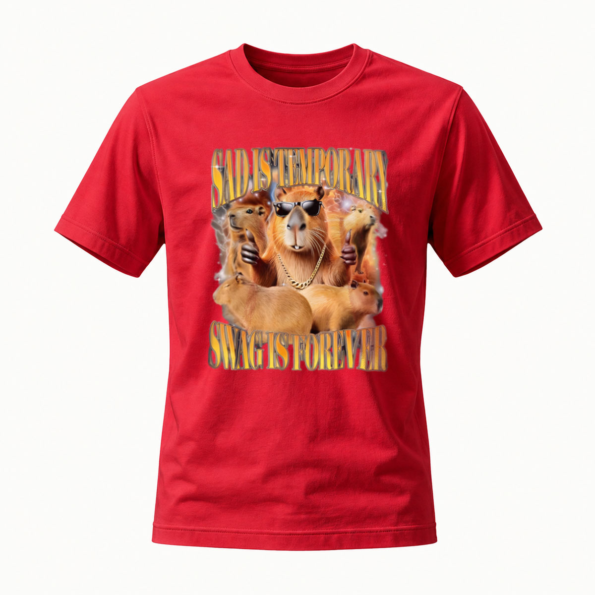 Sloth Gangster T-Shirt Men's Funny Animal Print Casual Wear - Image 5