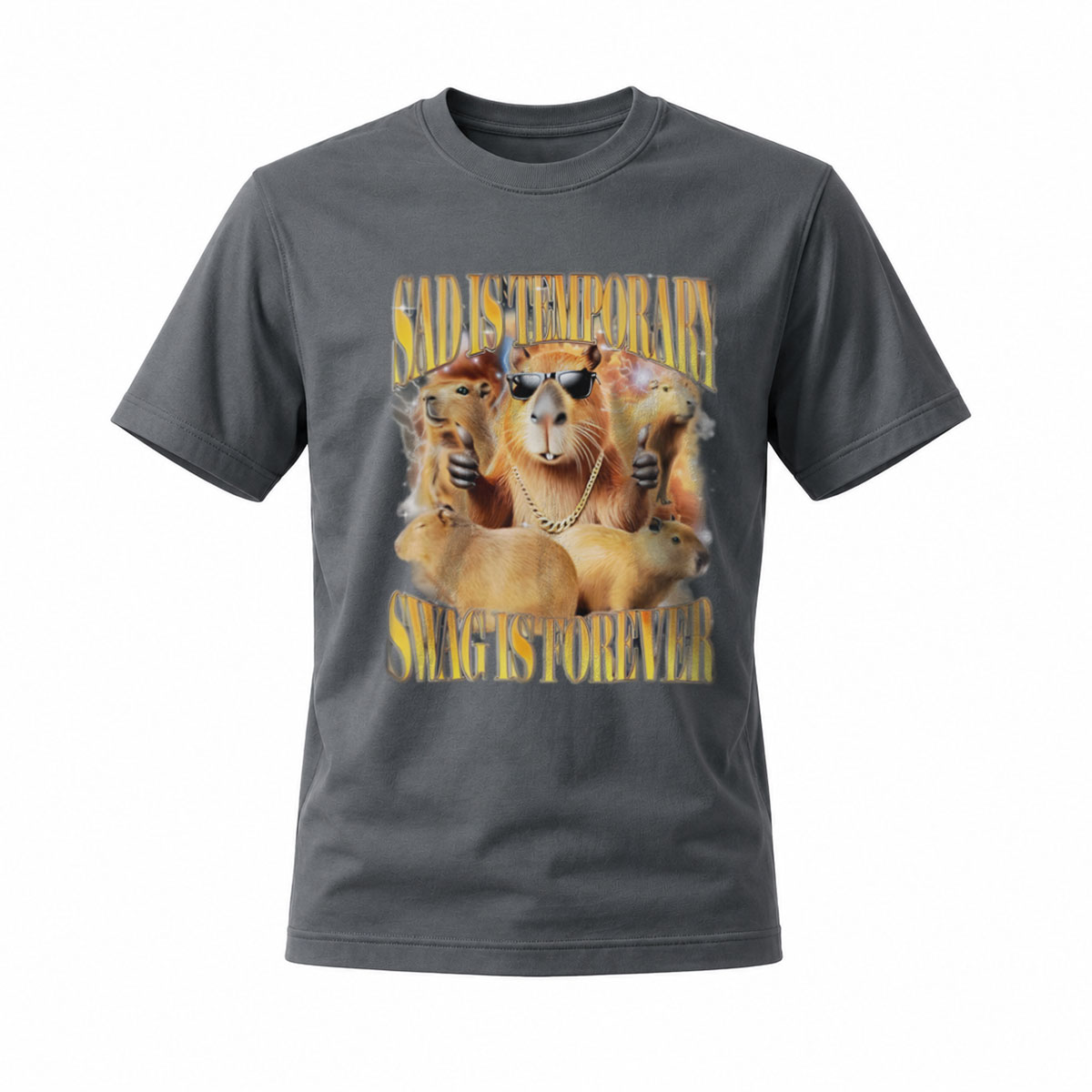 Sloth Gangster T-Shirt Men's Funny Animal Print Casual Wear - Image 6