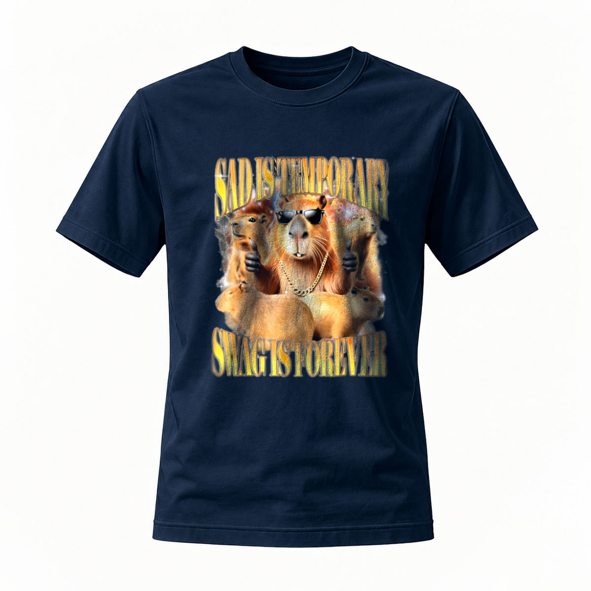 Sloth Gangster T-Shirt Men's Funny Animal Print Casual Wear - Image 7