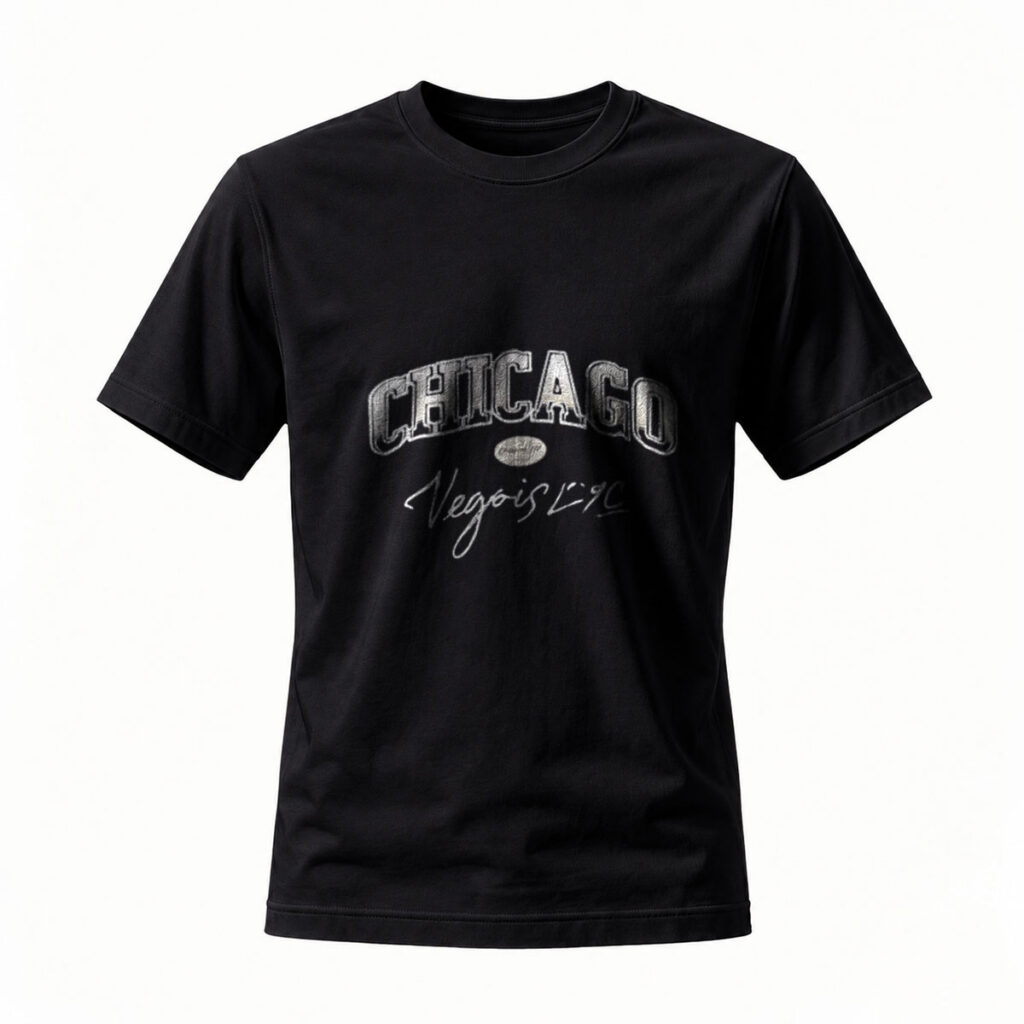 Chicago Vegais 1970 Men's T-Shirt Black Casual Streetwear