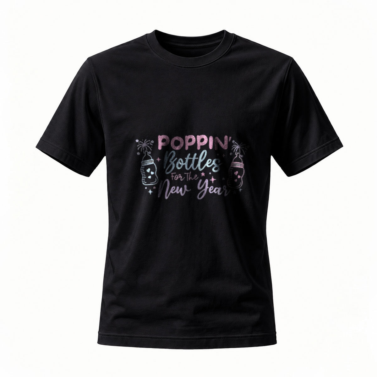 Poppin Bottles New Year Party T-Shirt Men Women Celebrate Fun Gift