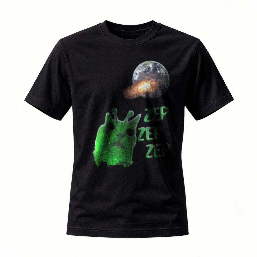Zep Zep Zep Alien Earth T-Shirt Men's Graphic Tee