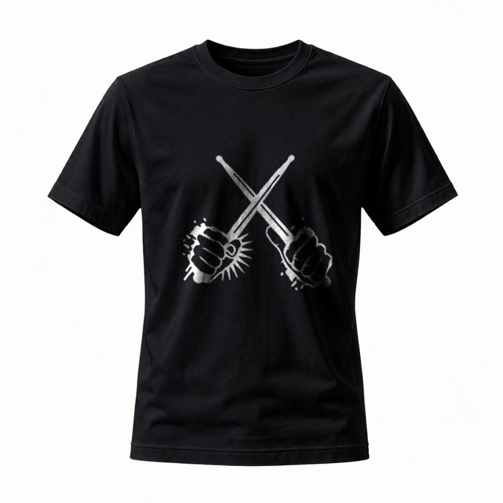 Crossed Knuckles T-Shirt Men's Streetwear Graphic Tee