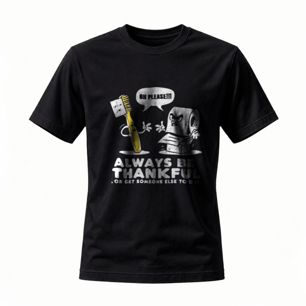 Always Be Thankful Toothbrush Toilet Paper T-Shirt