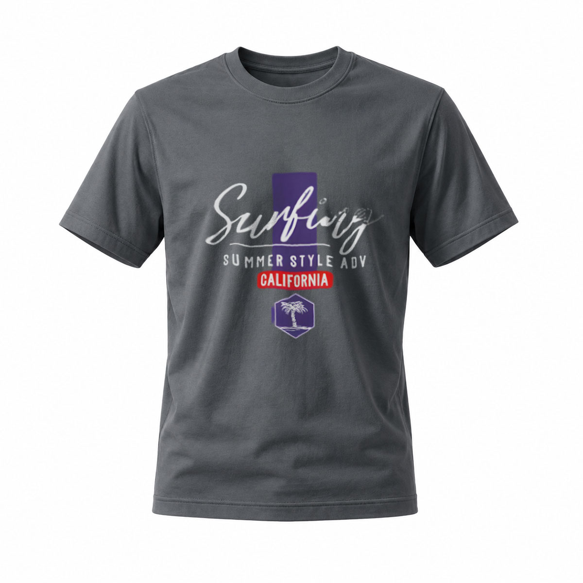 Surfing Summer Style California Men's T-Shirt - Image 6