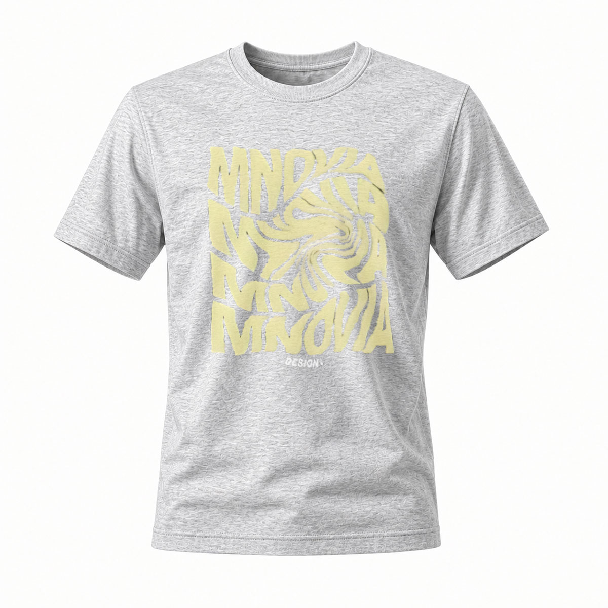 MNDKAA Gold Print T-Shirt Men's Fashion Streetwear Design - Image 3