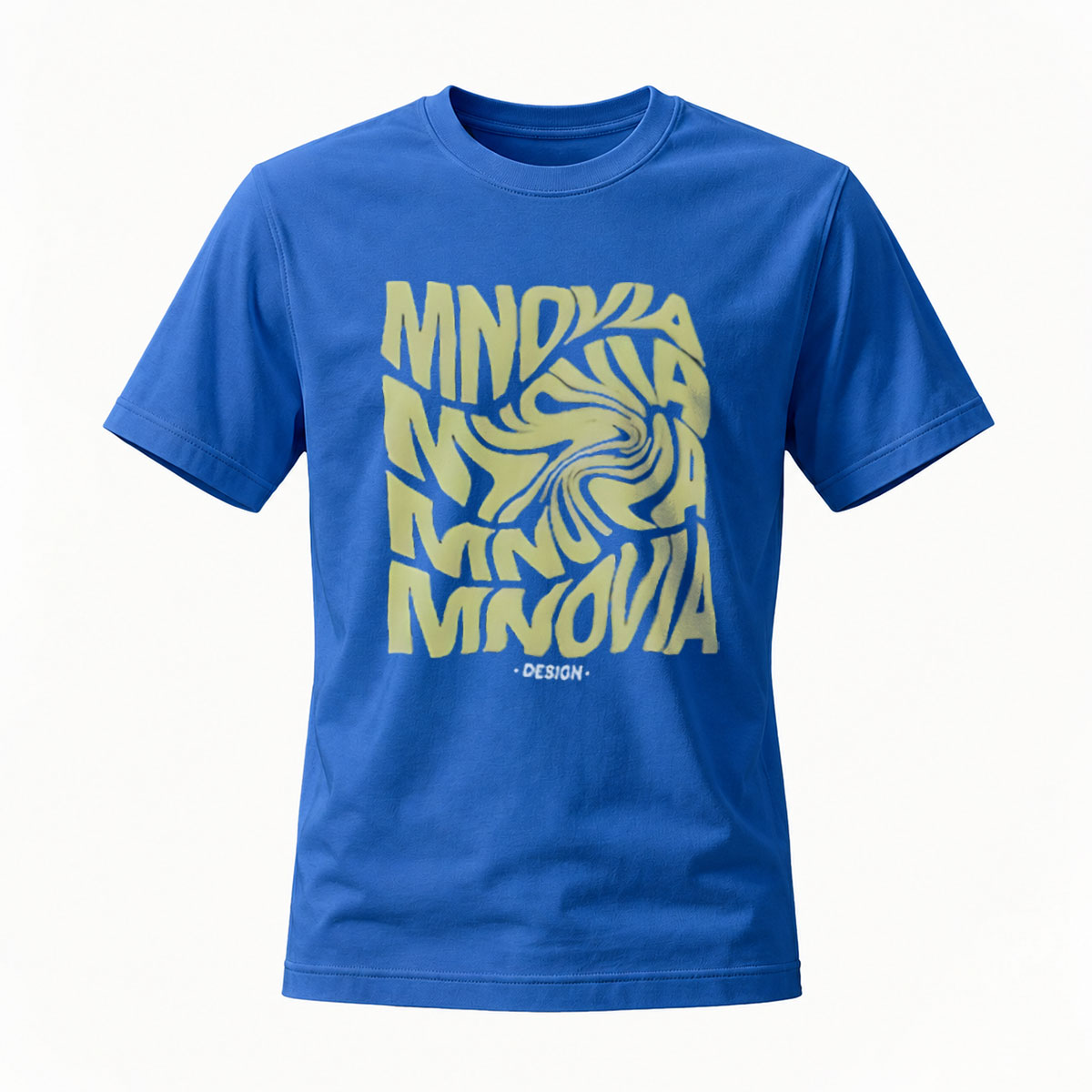 MNDKAA Gold Print T-Shirt Men's Fashion Streetwear Design - Image 4