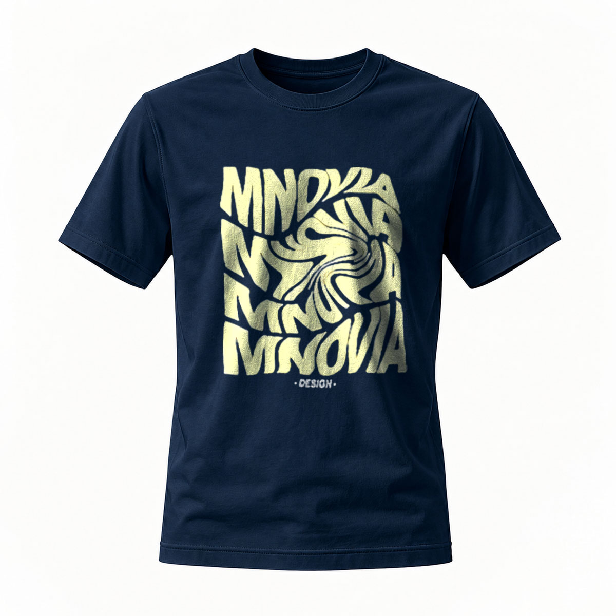 MNDKAA Gold Print T-Shirt Men's Fashion Streetwear Design - Image 7