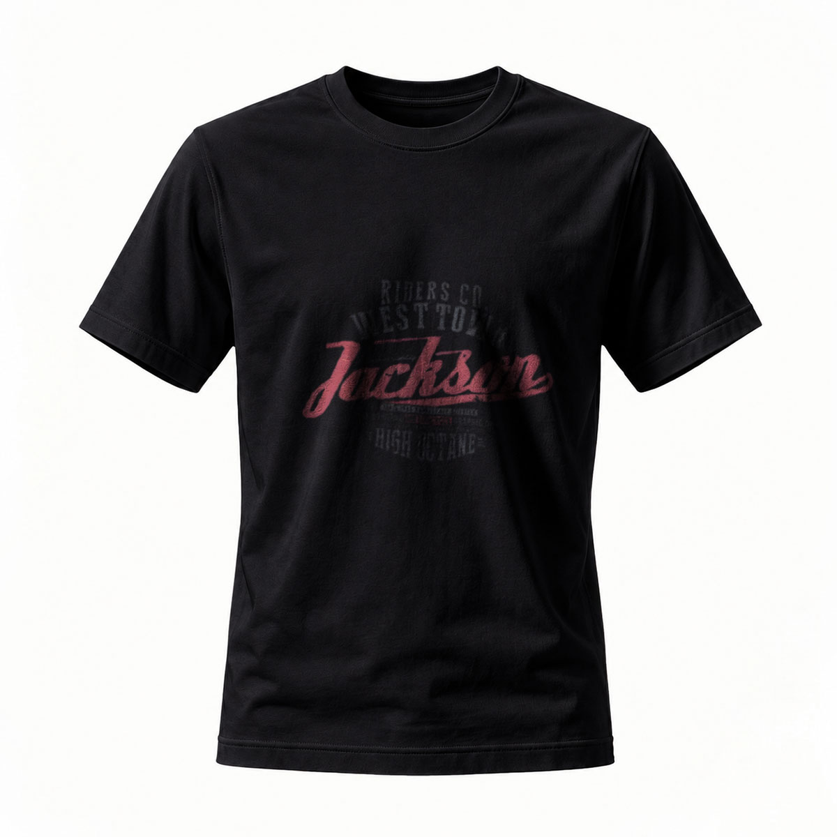 Jackson Riders Co Black T-Shirt Men's Casual Wear