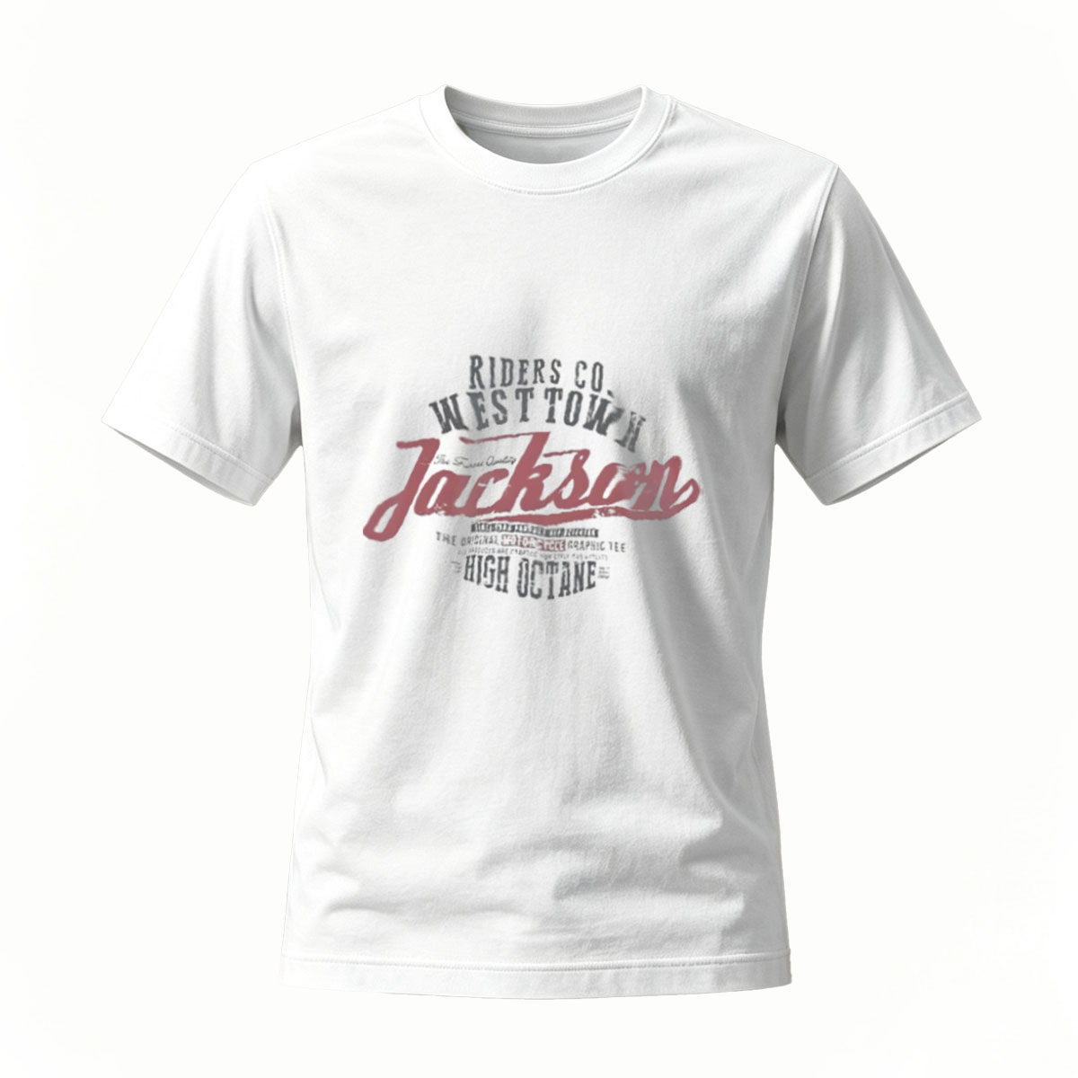 Jackson Riders Co Black T-Shirt Men's Casual Wear - Image 2