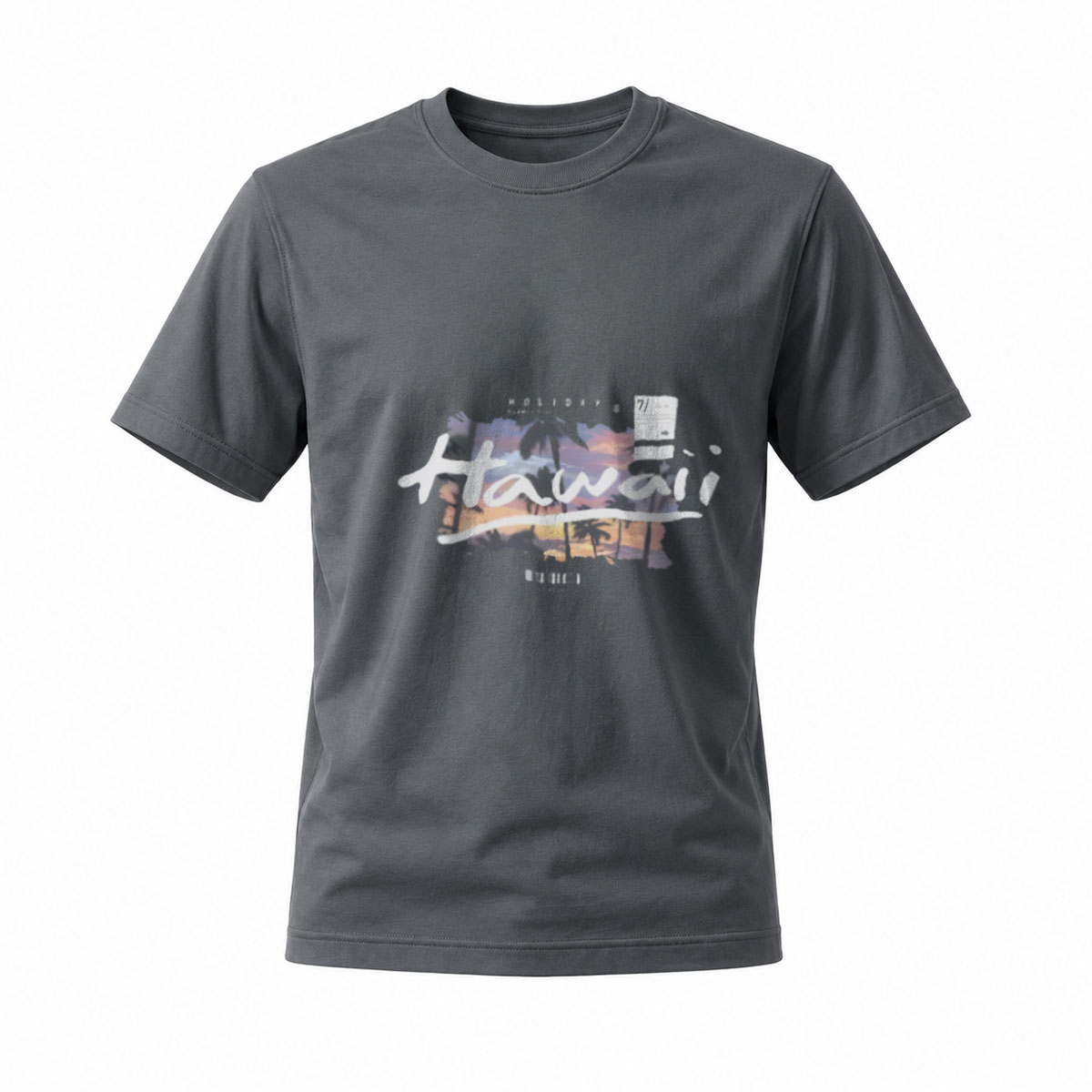 Black T-Shirt with Abstract Art Print Men's Casual Streetwear Design - Image 6