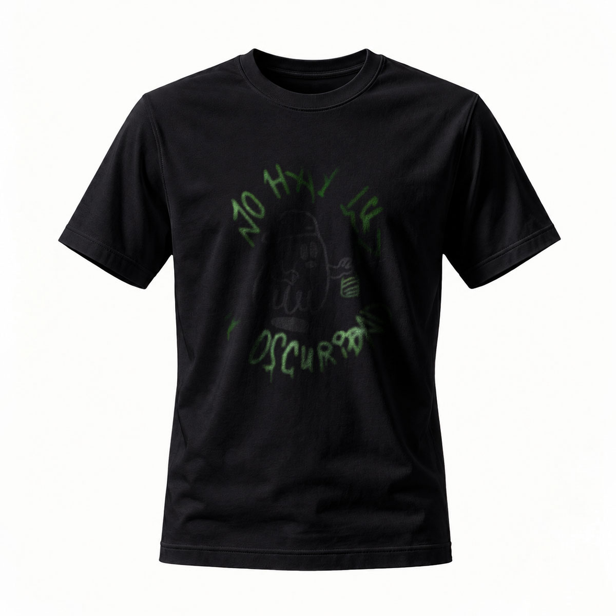 No Hay Luz Oscuro T-Shirt Men's Dark Graphic Tee Gift