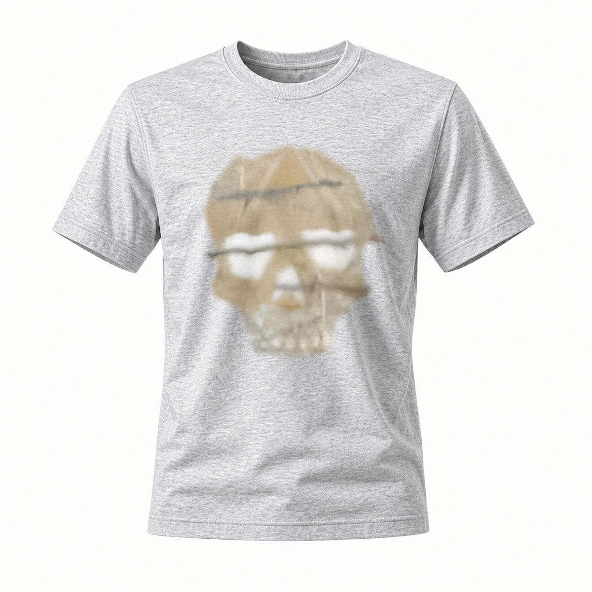 Men's Black T-Shirt Dog Face Print Casual Gift Wear - Image 3