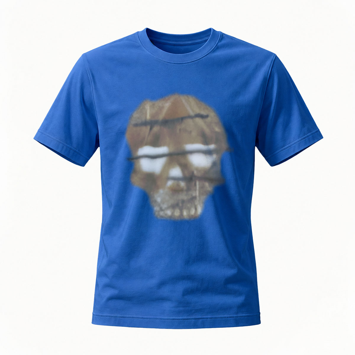 Men's Black T-Shirt Dog Face Print Casual Gift Wear - Image 4