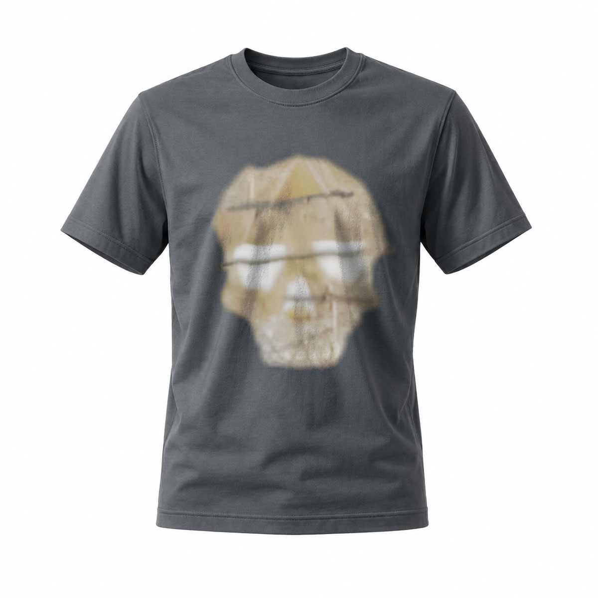 Men's Black T-Shirt Dog Face Print Casual Gift Wear - Image 6