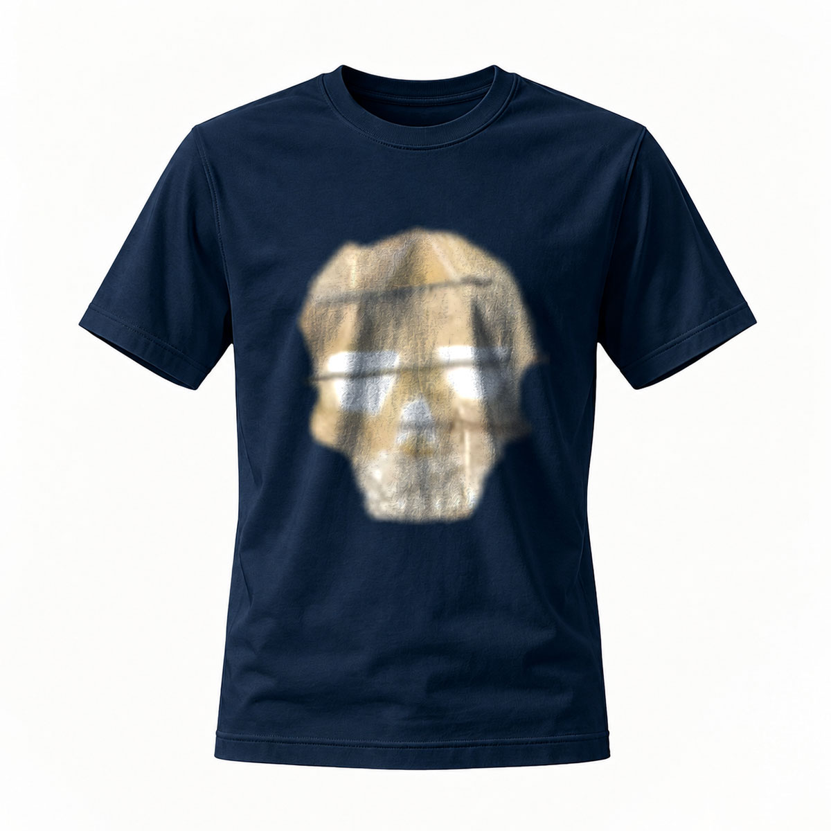 Men's Black T-Shirt Dog Face Print Casual Gift Wear - Image 7