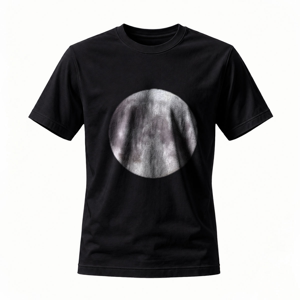 Moon Print Men's T-Shirt Casual Streetwear Gift Idea
