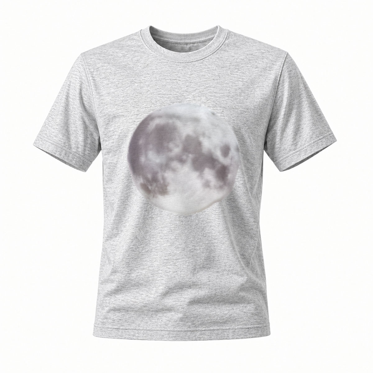 Moon Print Men's T-Shirt Casual Streetwear Gift Idea - Image 3