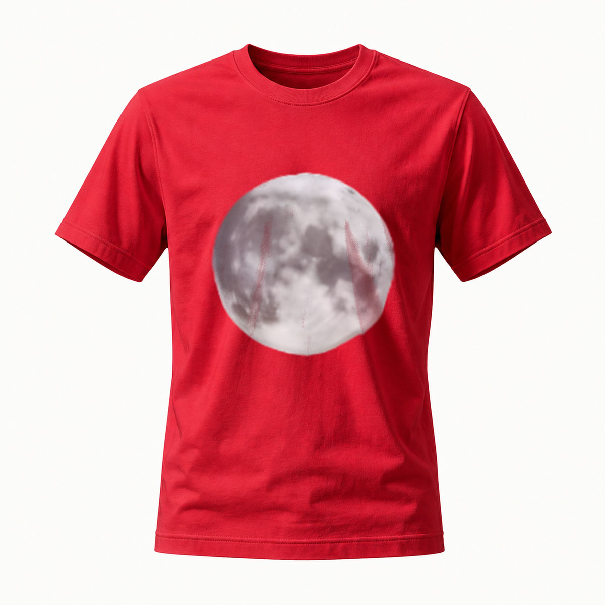 Moon Print Men's T-Shirt Casual Streetwear Gift Idea - Image 5