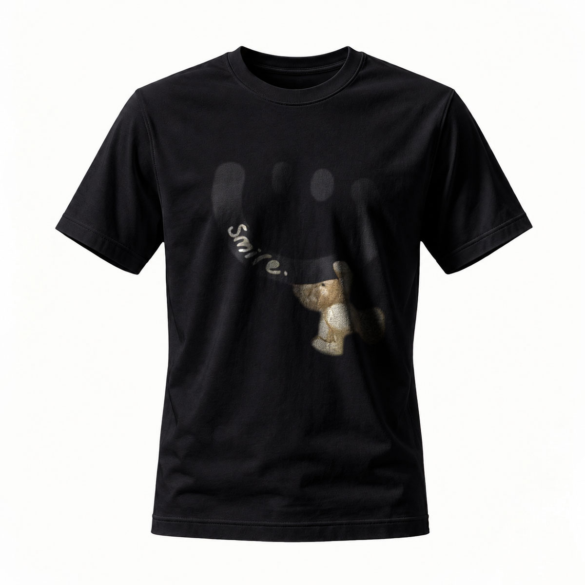 Smile Bear Print Men's T-Shirt Gift Casual Wear