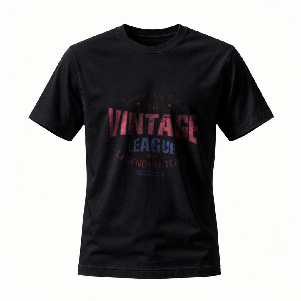 Vintage League Baseball T-Shirt Men's Classic Casual Wear