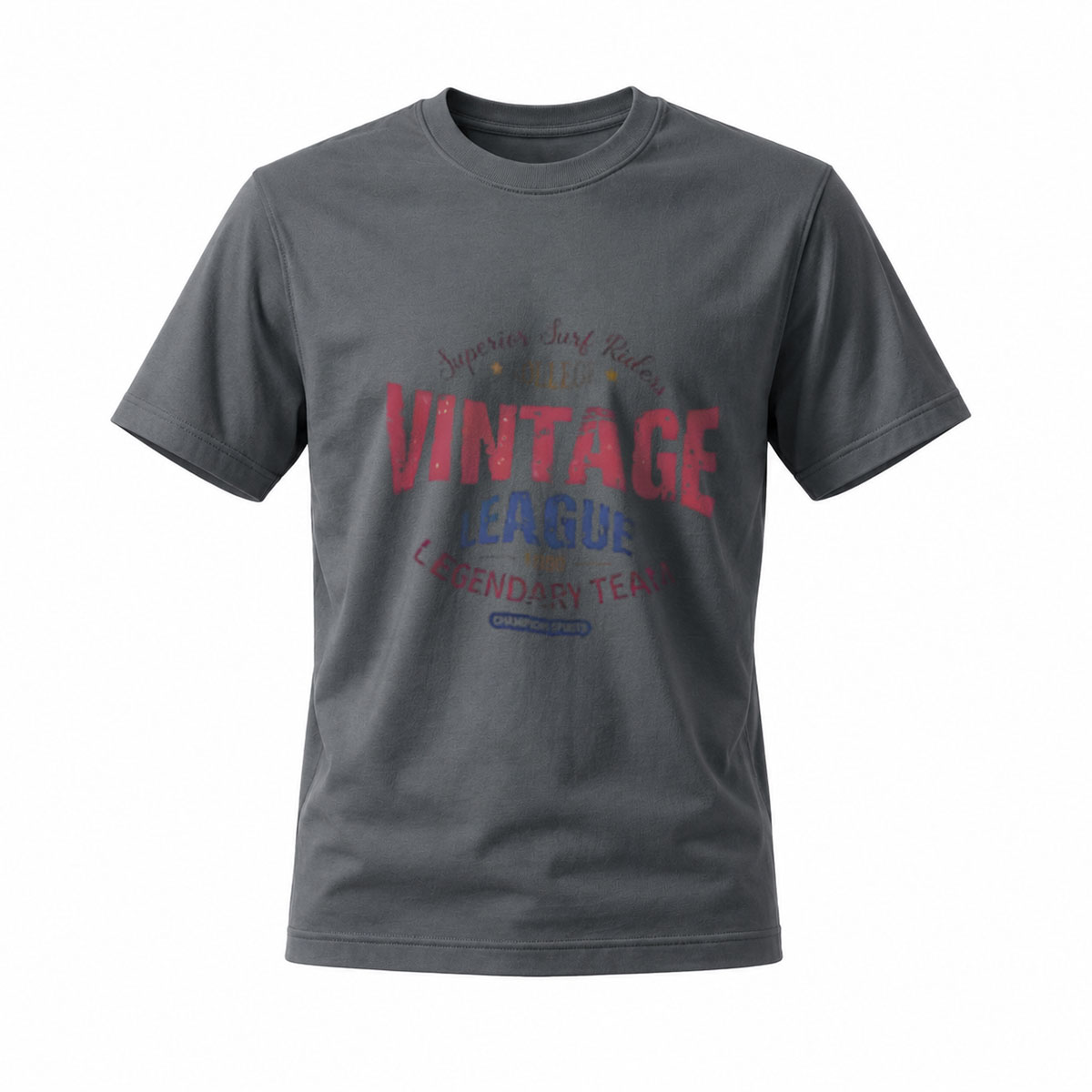 Vintage League Baseball T-Shirt Men's Classic Casual Wear - Image 6