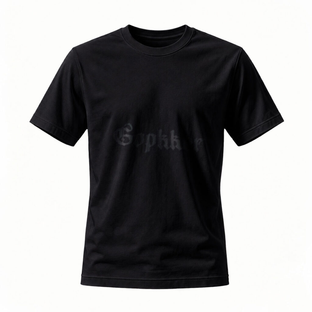 Black Gothic Style T-Shirt for Men and Women Casual Wear Gift Option