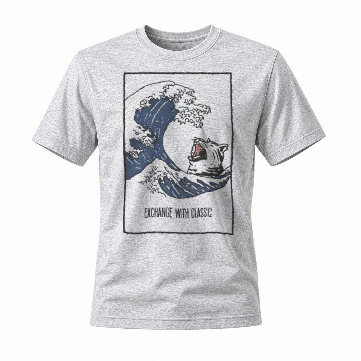 Men's Black T-Shirt The Great Wave Art Design Gift Wear - Image 3