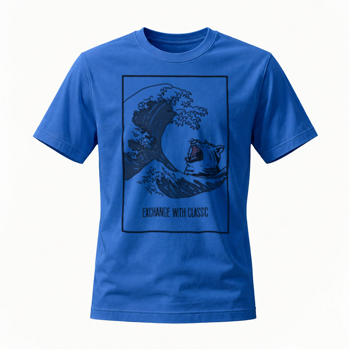 Men's Black T-Shirt The Great Wave Art Design Gift Wear - Image 4