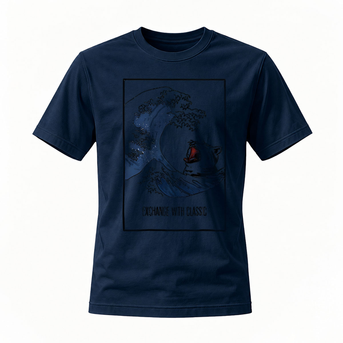 Men's Black T-Shirt The Great Wave Art Design Gift Wear - Image 7