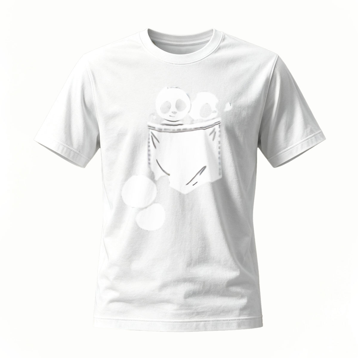 Skull Pocket Print Men's T-Shirt Casual Fashion Gift - Image 2