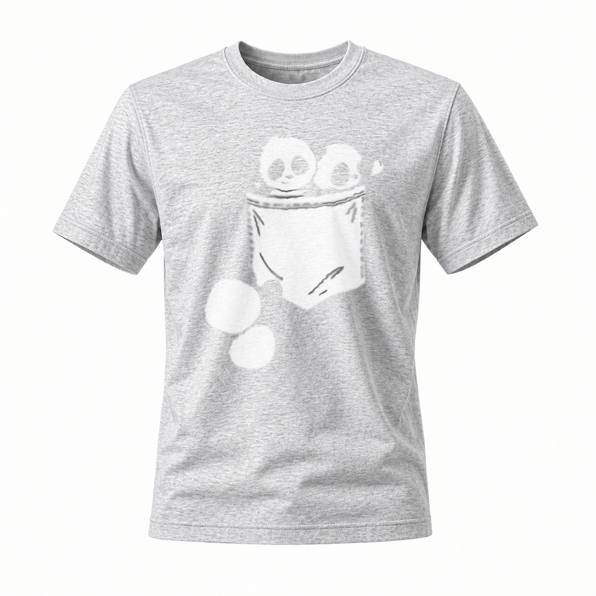 Skull Pocket Print Men's T-Shirt Casual Fashion Gift - Image 3