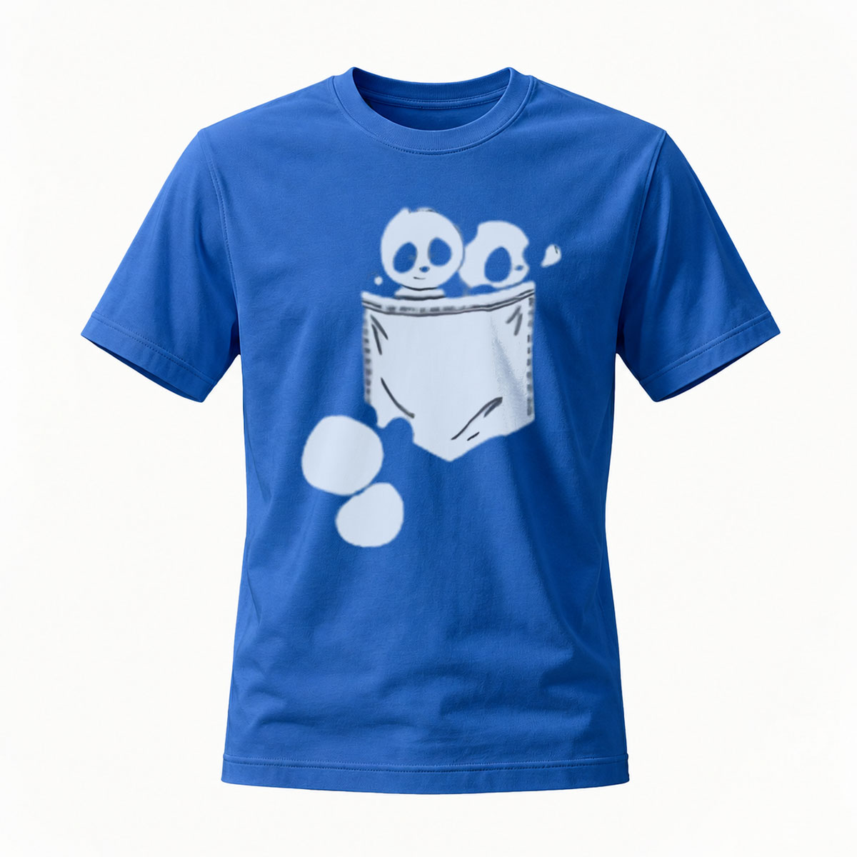Skull Pocket Print Men's T-Shirt Casual Fashion Gift - Image 4