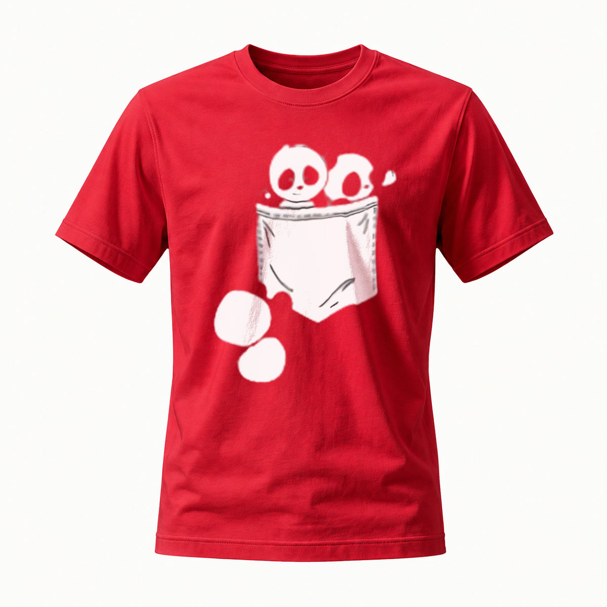 Skull Pocket Print Men's T-Shirt Casual Fashion Gift - Image 5