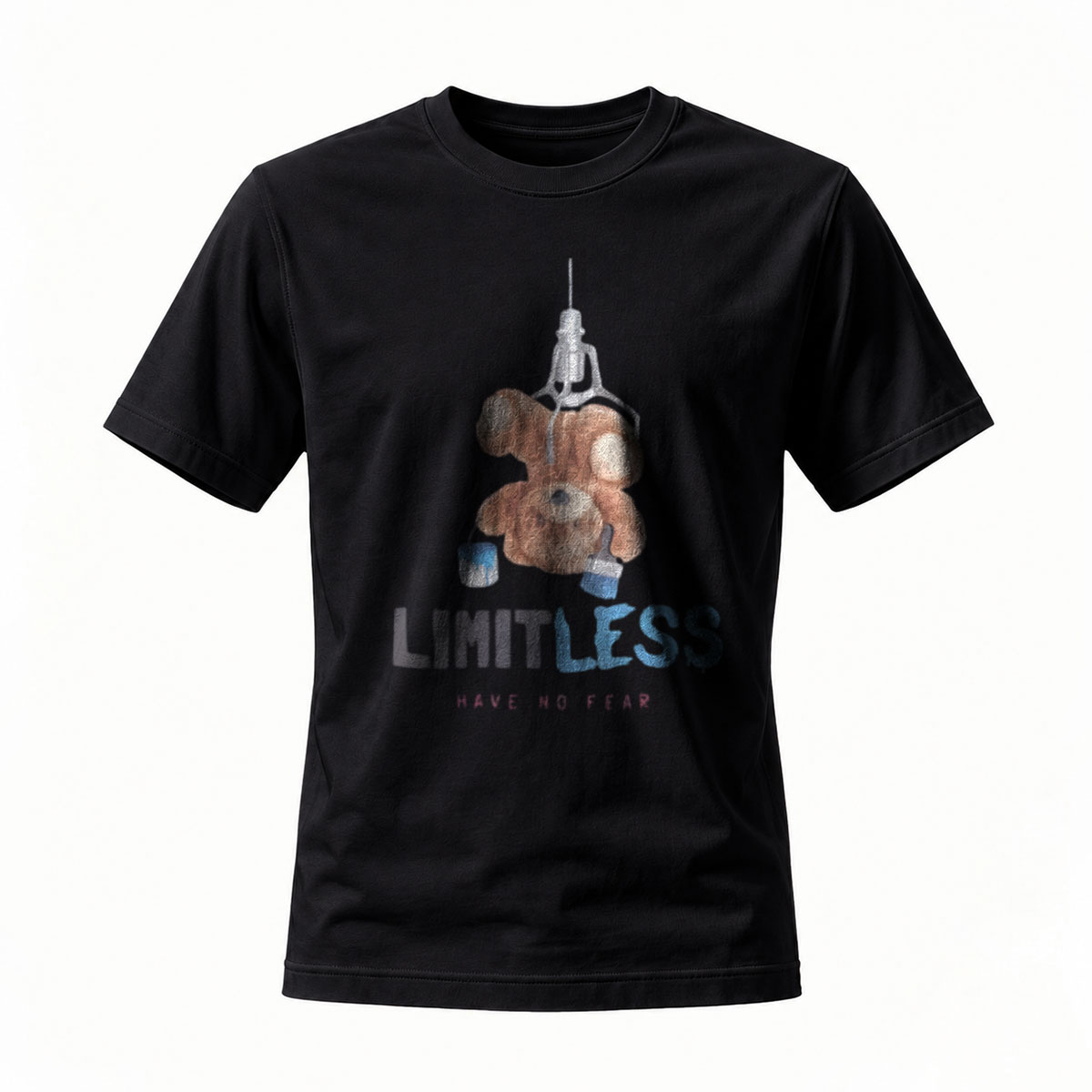 Limitless Teddy Bear Syringe T-Shirt Men's Fashion Statement Wear