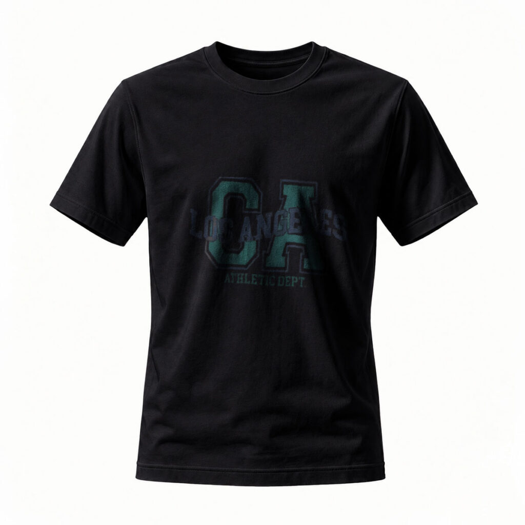 Black CA Los Angeles Athletic Dept T-Shirt Men's Casual Wear
