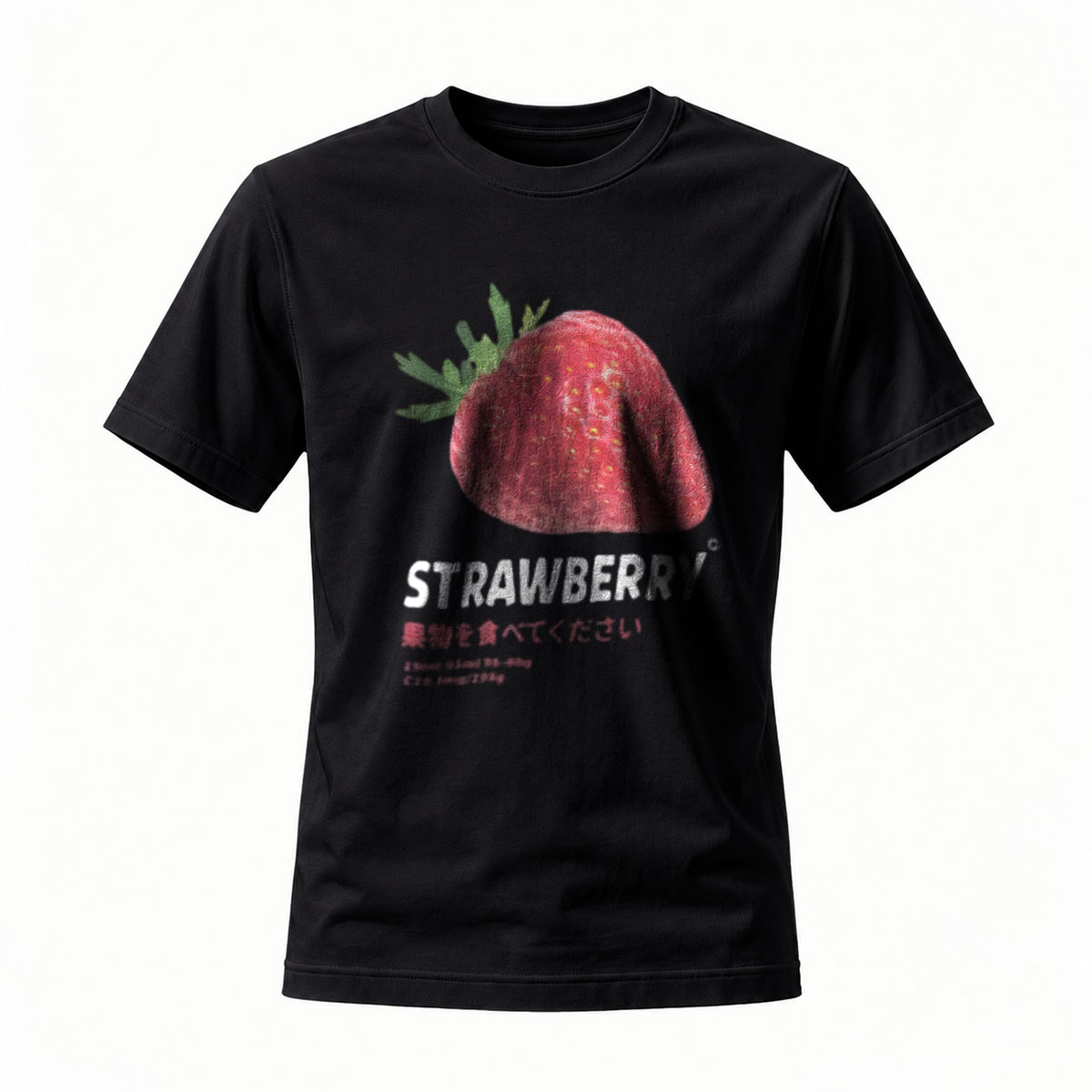 Strawberry Fruit Print Men's T-Shirt Casual Wear Gift