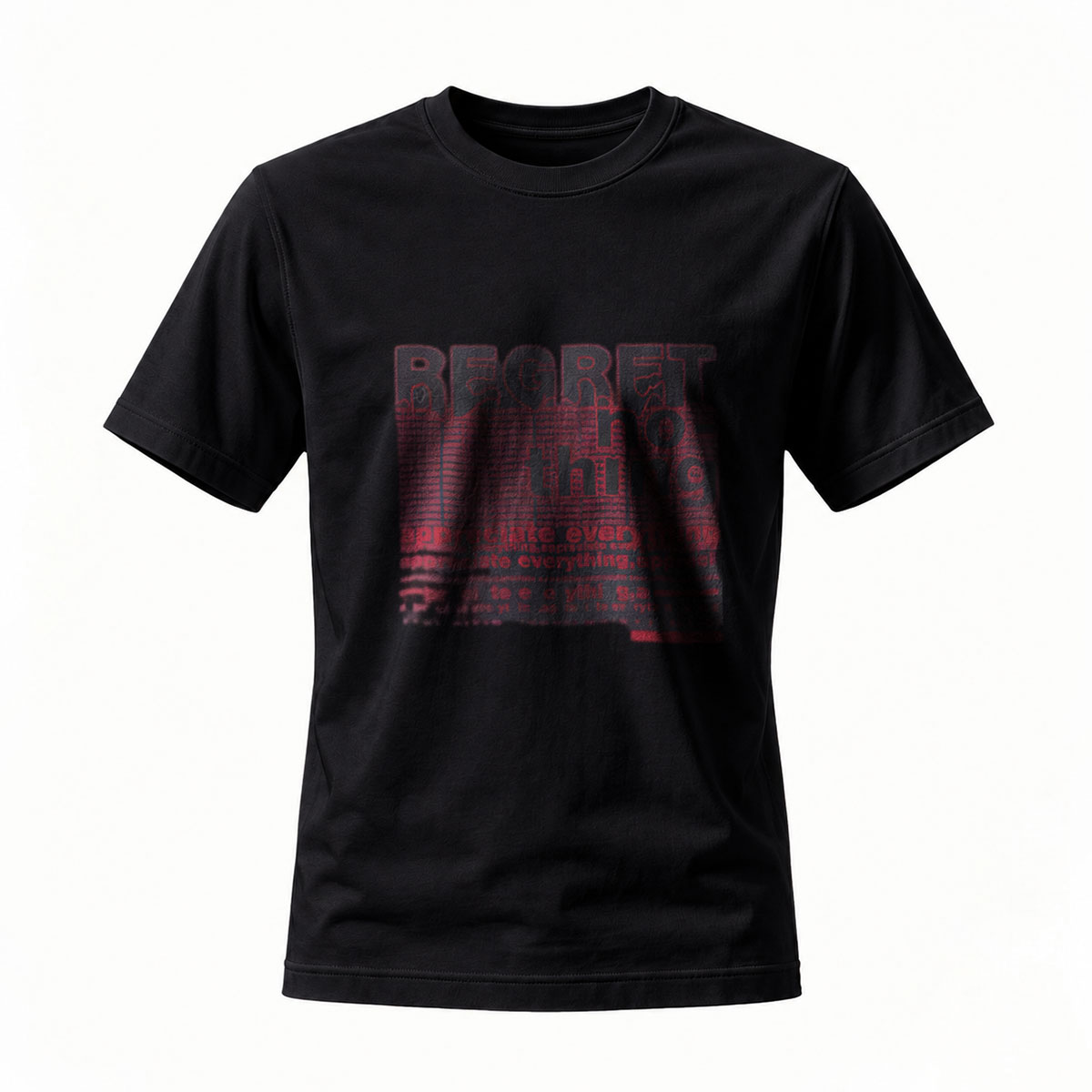 Secret Things Red Text Print Men's T-Shirt