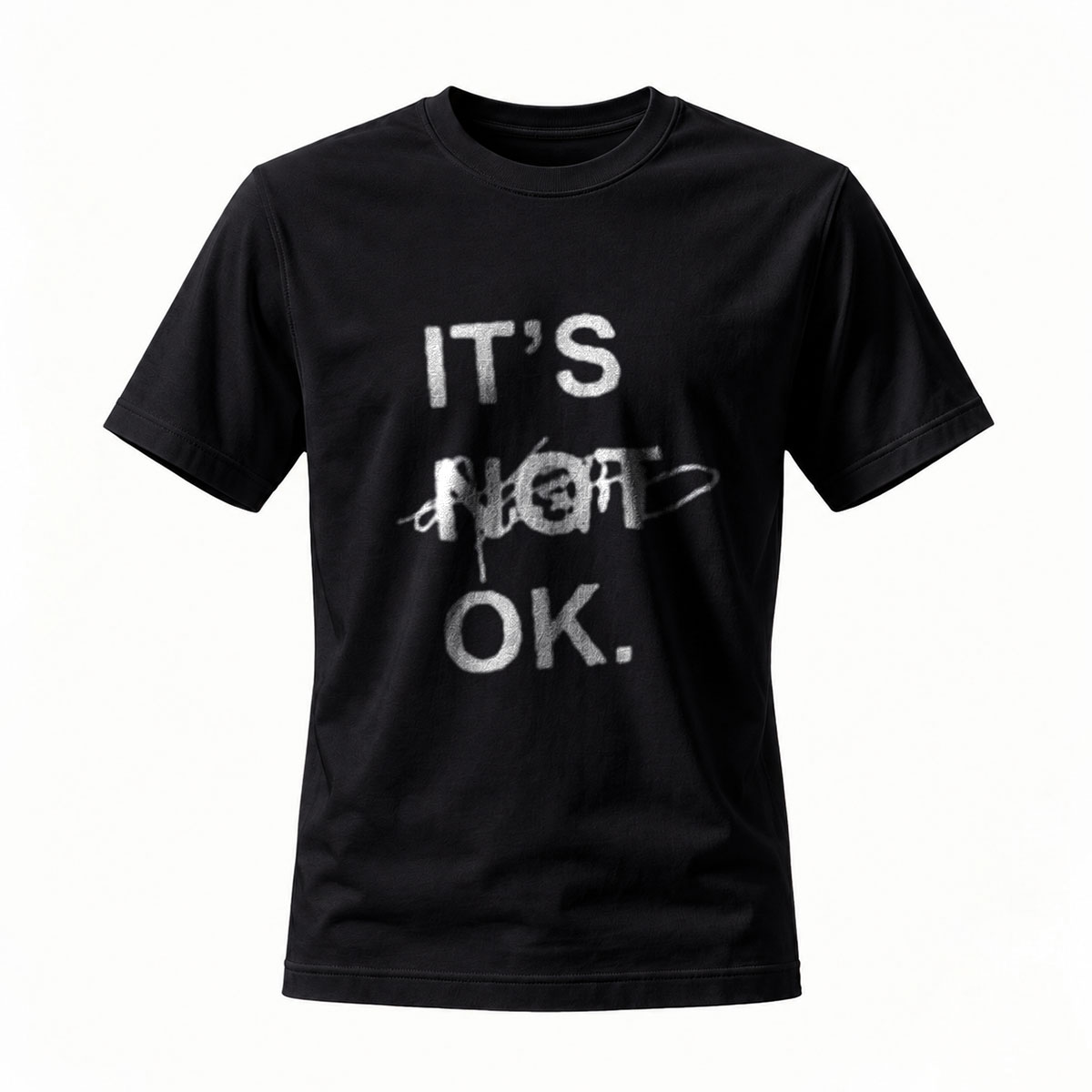 Its Not OK Graphic Tee Men Women Casual Streetwear Shirt