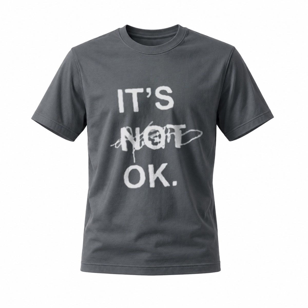 Its Not OK Graphic Tee Men Women Casual Streetwear Shirt - Image 6