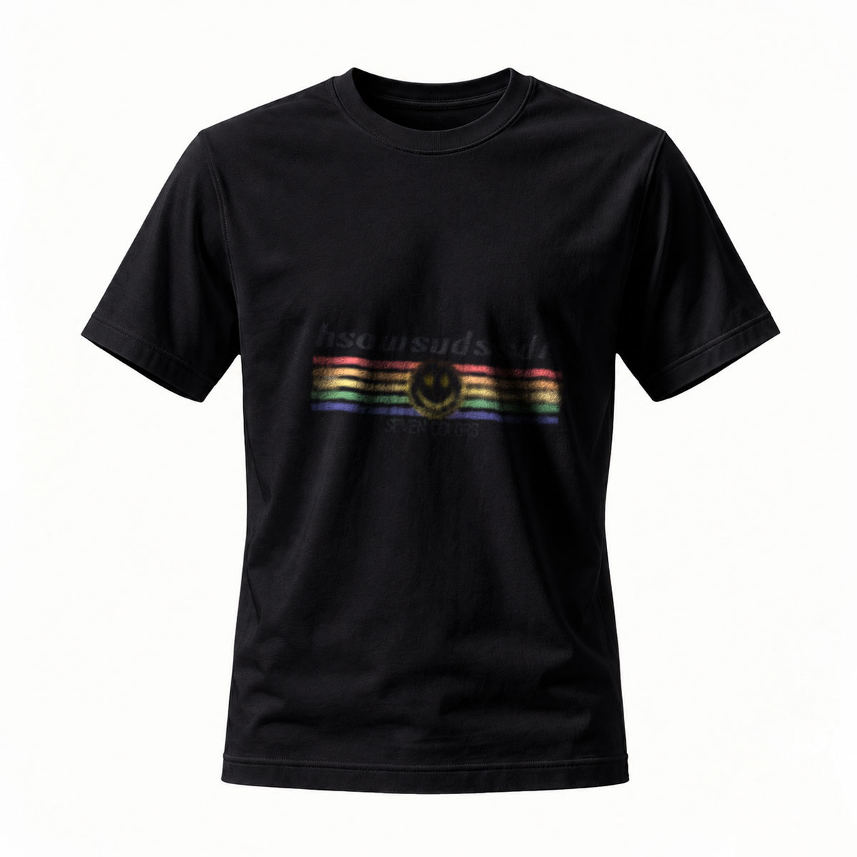 Rainbow Smile T-Shirt Men's Casual Wear Gift Idea